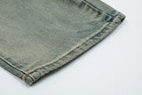 hip hop cargo denim pants streetwear plain denim pants mens harajuku cotton casual joggers jeans loose straight pants trousers unique joggers style 3867