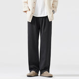 simple casual pants mens spring autumn loose fashion straight wide leg plus size pants cityboy streetwear trousers unique default style 2263