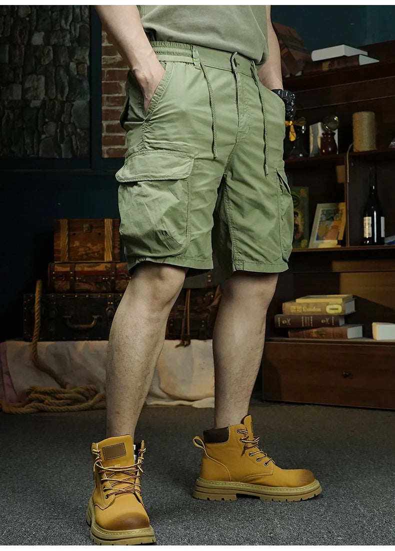 summer cargo shorts mens loose five pocket multi pocket outdoor motorcycle camouflage pants mens shorts unique cargo style 980