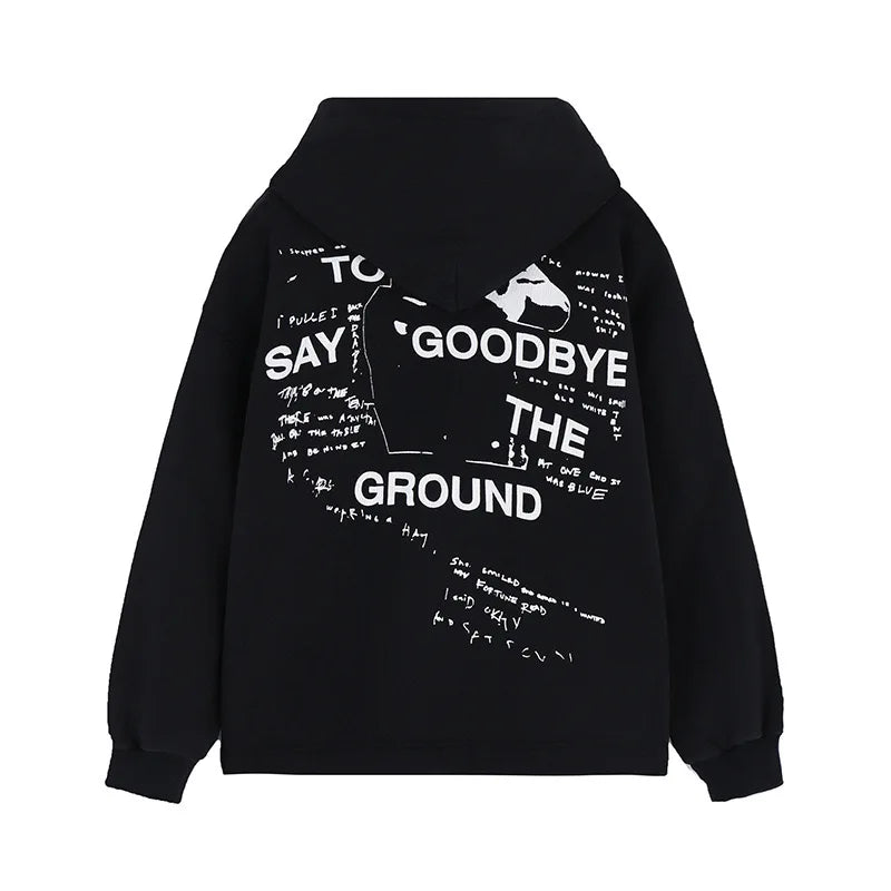 Cybercore oversized hoodie with glitch and neon design