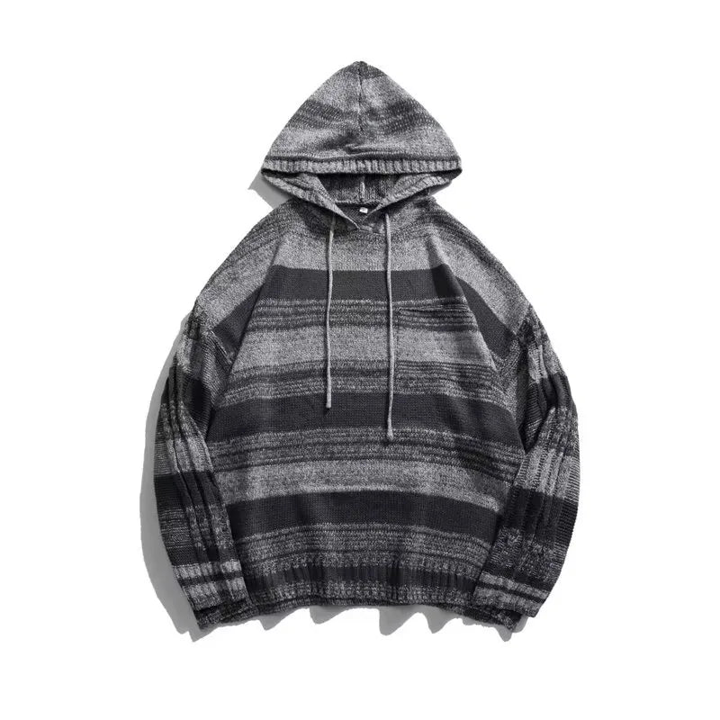 oversized knit pullover, fall/winter fashion, soft knit pullover with flame design, y2k fashion statement