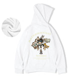 Autumn Men Funny Wisdom Monkey Graphic Print Hooded