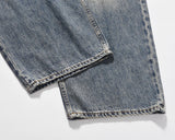 harajuku washed gradient color wide leg baggy denim trousers unisex straight loose casual jeans mens oversized cargo pants unique cargo style 1454