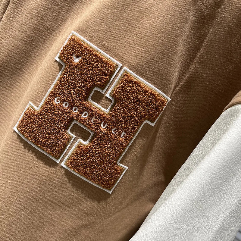 oversized fit featuring new luxury 2022 men beige embroidery tiger roll in riches varsity coats jackets down coats cotton warm winter thicken a571 design – premium quality jacket for men