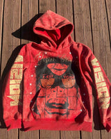 2023 New Gothic Punk Cartoon Print Oversized Hoodie Mens Y2K Fashion S