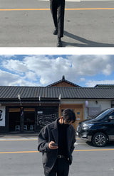 retro baseball outerwear, daily essential, men's streetwear fashion, trendy oversized fit, urban techwear design, modern hip 