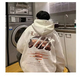 New Hip Hop Graphic Pullover Hoodies For Men Cotton Fleece Vintage Hoo