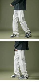 lappster men black baggy jeans streetwear 2023 harajuku casual straight pants male loose streetwear white graphic denim pants unique jeans style 2575