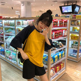 Skatercore Melting smiley – Summer Korean Student Short Sleeved T Shirt Women Harajuku B