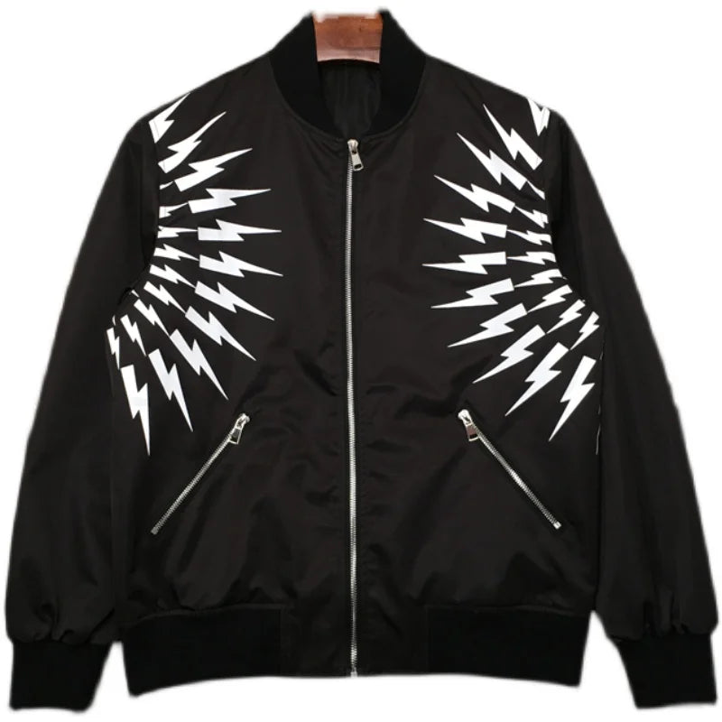 Parka quilted hooded fleece streetwear graffiti