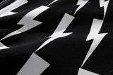 Fleece windbreaker nan minimalist graffiti zip-up