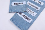 fashion skull graffiti patchwork denim jeans mens zipper jeans hip hop streetwear casual harajuku straight joggers jeans pants unique joggers style 1010