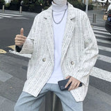 Small Fragrance Suit Mens Jacket Lazy Wind Ruffian Handsome Korean Ver
