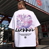 Gothic Graphic tee – Lucky Koi Print T Shirts For Men Summer Oversize Streetwear