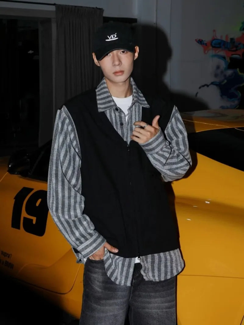 double-layer hoodie, fall/winter staple, vintage