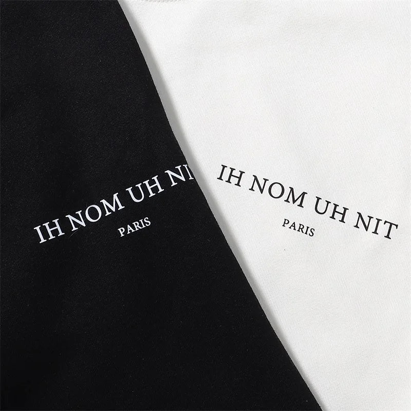 Black Rice White Ih Nom Uh Nit Hoodies Gold Necklace Masked Men Printi