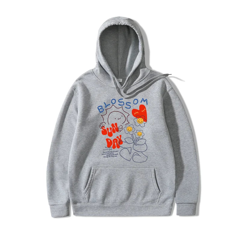 2022 Blossom Print Mens Hoodie Fashion Winter Autumn Mens Womens Cotto