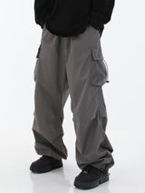 hip hop loose fit elastic waist pants fashion side pocket pants streetwear mens new spring summer casual baggy pants joggers unique joggers style 457