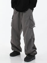 hip hop loose fit elastic waist pants fashion side pocket pants streetwear mens new spring summer casual baggy pants joggers unique joggers style 443