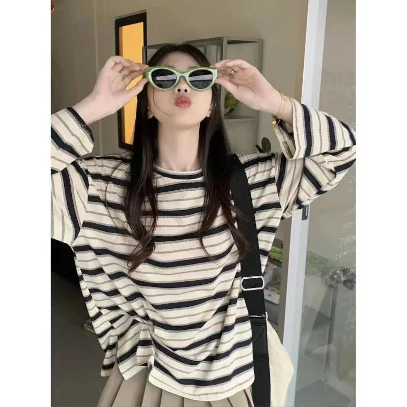 Vaporwave Graphic tee – Women Sweatshirt Long Sleeve Y2K Womens Clothing Anime Hoodi