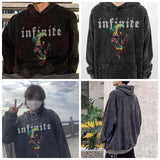 anime oversized shirt featuring rainbowtouches 2022 new hoodies mens high street trend retro skull graphic hoodie women hip hop coat unisex superior quality
