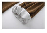 winter mens wide leg straight sweatpants korean fashion warm fleece track pants male casual thermal trousers with long belt unique joggers style 1094