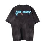 90s Summer Vintage Style Pentagram printed washed vintage Retro Quality short sleeved T-shirt Tops For Men