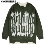 mens sweater fashion patchwork fake two pieces streetwear hip hop knitted sweaters pullover casual cotton sweater unisex clothes - unisex casual winter pullover, 2025 streetwear drop, soft fleece-lined outerwear