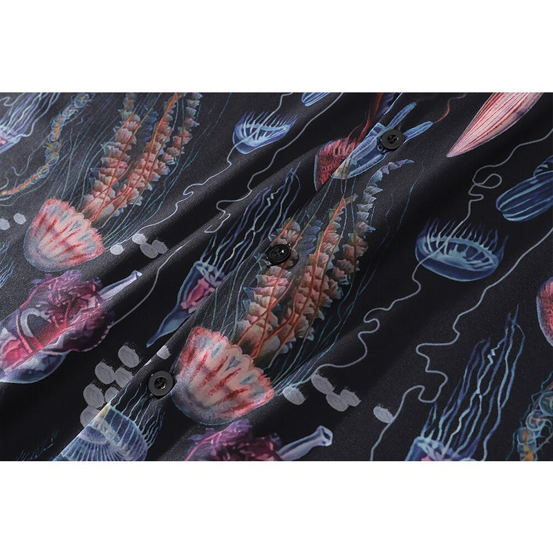 "Jellyfish" Unisex Men Women Streetwear Graphic Shirt Daulet Apparel