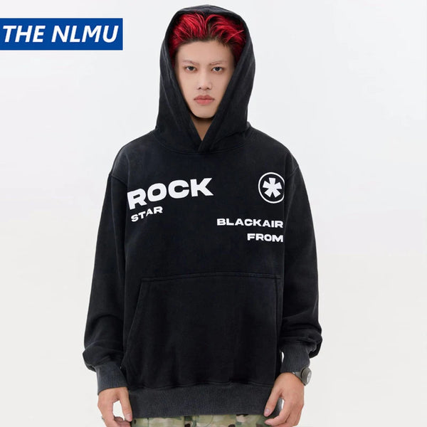 2023 Hip Hop Hoodie Streetwear Unisex Sweatshirt Letter Graphic Haraju