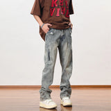 hip hip streetwear denim straight pants mens harajuku retro washed cotton casual zipper joggers jeans trousers pants jean men unique joggers style 2097