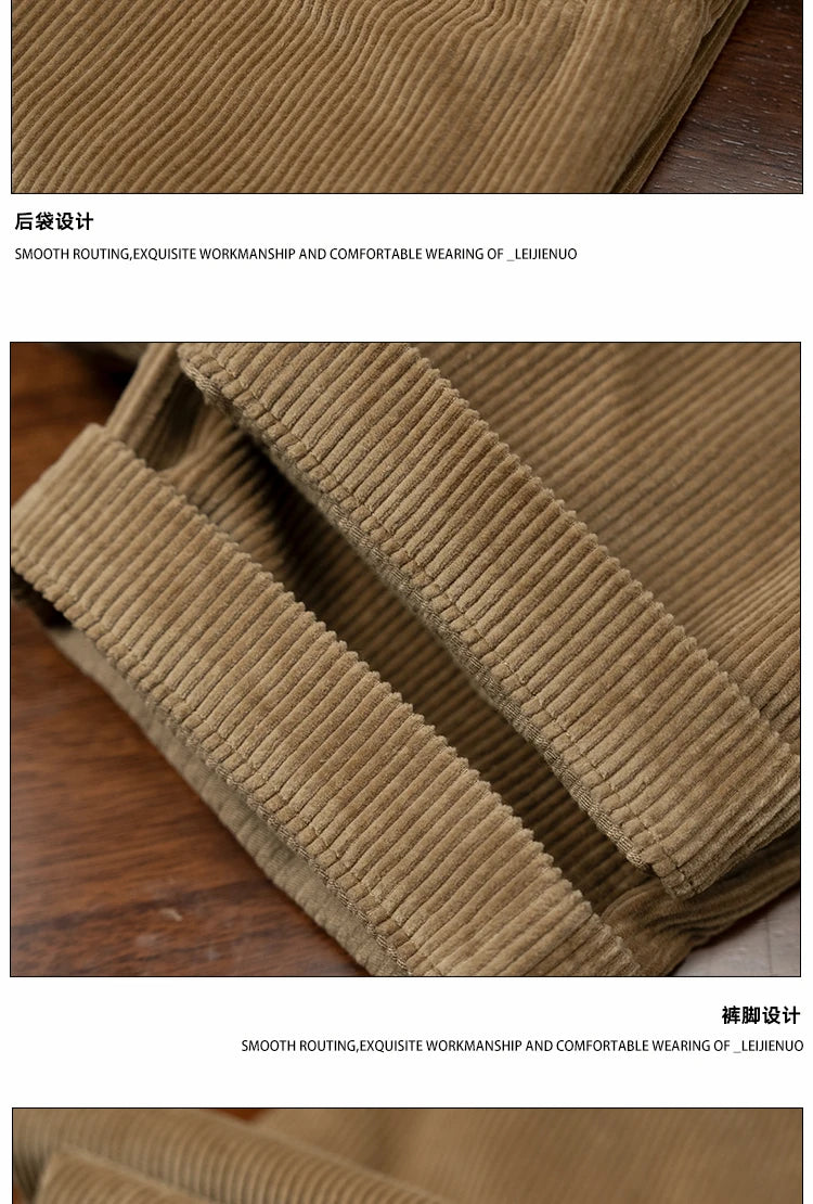 men american retro casual pure cotton corduroy pants japanese streetwear amikaji fashion straight cargo pant trouser unique cargo style 2004