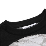 techwear flame hoodie for men, oversized streetwear fit with bold knit design, mens fashion layer for modern streetwear colle