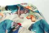 Cuba Collar Men's Shirt Short Sleeve Summer Soft and Cool Material Hawaiian Shirts Man