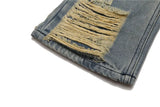 fashion ripped denim jeans mens destoryed holes zipper straight trousers jeans hip hop streetwear new casual joggers jeans pants unique joggers style 3086