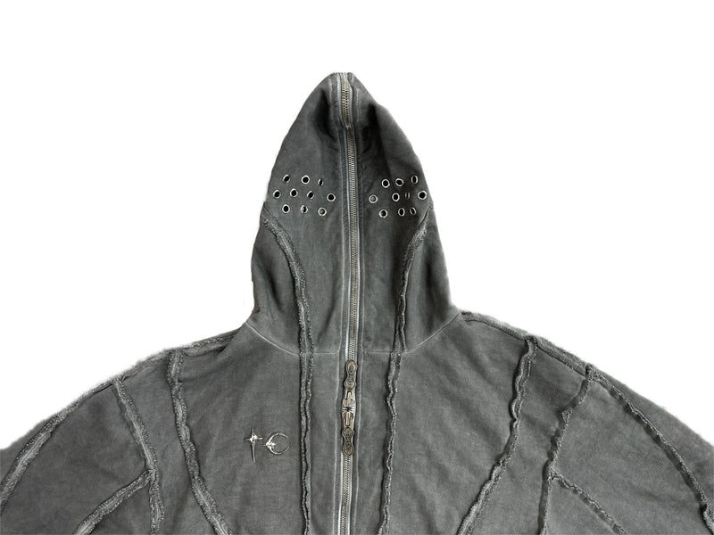 graphic outerwear featuring new 2023 men zipper metal thug club holes hoodies pockets varsity coats jackets down coats cotton warm winter thicken 653 design – premium quality jacket for men