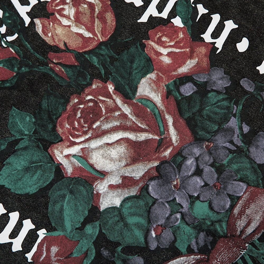 "Flower Rock" Unisex Men Women Streetwear Graphic Sweatshirt Daulet Apparel