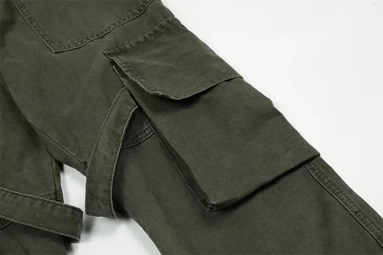 couple cargo pants hip hop high street retro american style vintage multi pocket casual pants 2024 new style streetwear y2k jean unique cargo style 1939