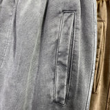 high street dark distressed vintage baggy joggers pants ins versatile drawstring sports pants men washing wax dyeing sweatpants unique joggers style 3203