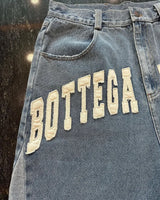 American Retro Fashion Brand Clothing Letter Embroidered Denim Shorts Men Y2k Street Fashion Loose Oversized Shorts Women