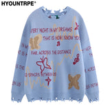 y2k knitted sweater, photo-ready sweater, cozy fashion fit, stylish street outfit, modern aesthetic appeal