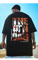 Y2k Barcode glitch – Hip Hop Panda Graphic Printed T Shirt For Men Summer Casual