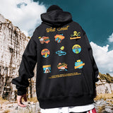 West Coast Graffiti Graphic Hoodie Sweatshirts Men Autumn Pullovers