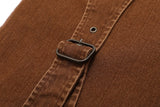 2023 cool design bandage pockets vintage brown baggy men cargo jeans pants y2k hip hop women cotton long trousers pantaloni uomo unique cargo style 1865