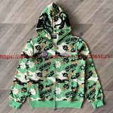Towel Embroidered Cartoon Camouflage Glo Gang The Glory Full Zip Hoodi