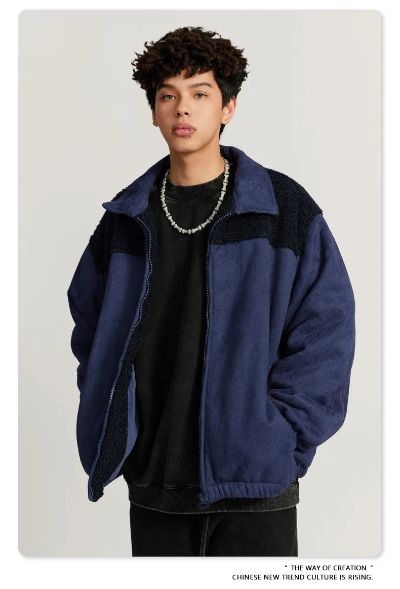 Checkered Varsity Bomber Coat Statement Piece