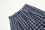 men women american streetwear fashion loose plaid wide leg straight pant boyfriend button down sports casual pants trousers unique default style 1417