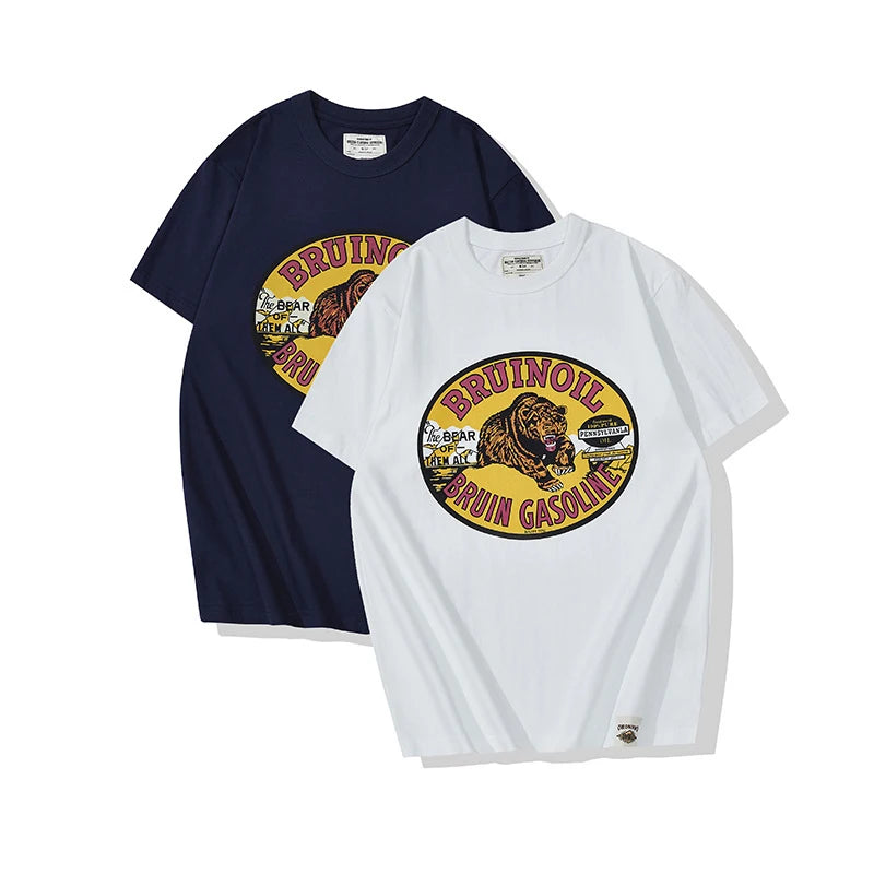 Gothic Graphic tee – 2022 Summer T Shirt Men Amekaji Vintage High Quality Cotton