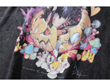 Skatercore Oversized shirt – Aolamegs Mens T Shirt Letter Printed Anime Esthetics Graphic