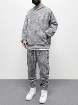 hip hop loose fit elastic waist pants fashion paisy ankle pants mens casual letter embroidery drewstring sportwear pants joggers sporty tapered joggers